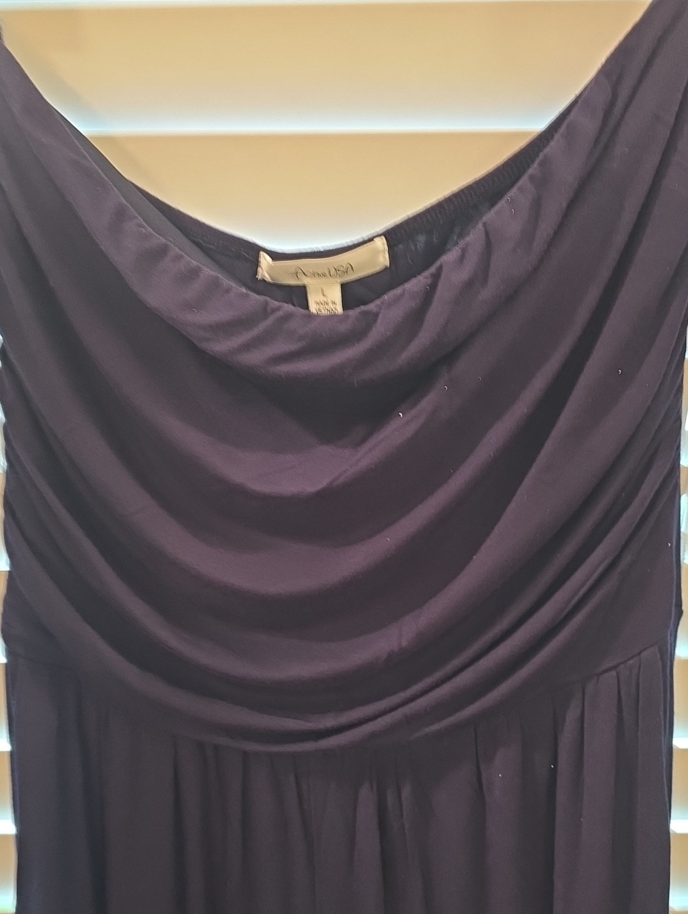 Cowl Neck Navy Blue Women’s Strapless Jumpsuit